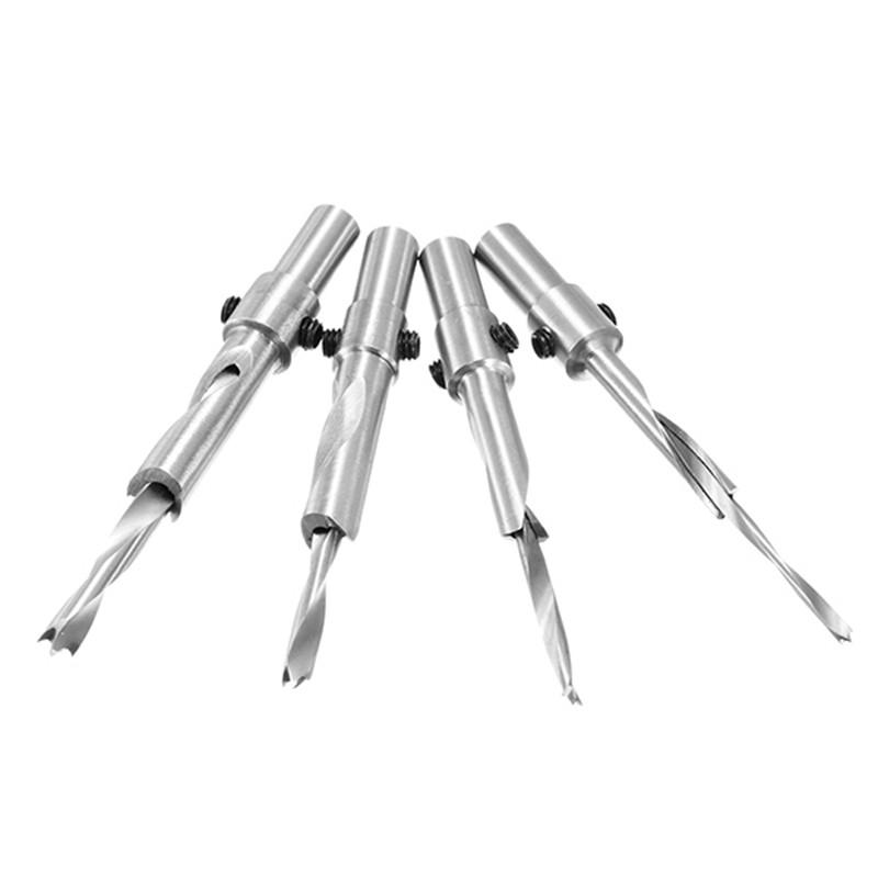 

3/4/5/6mm Wood HSS Salad Drill 10mm Shank Countersunk Step Drill Bit High Hardness Woodworking Handtool For Wood Hole Punching