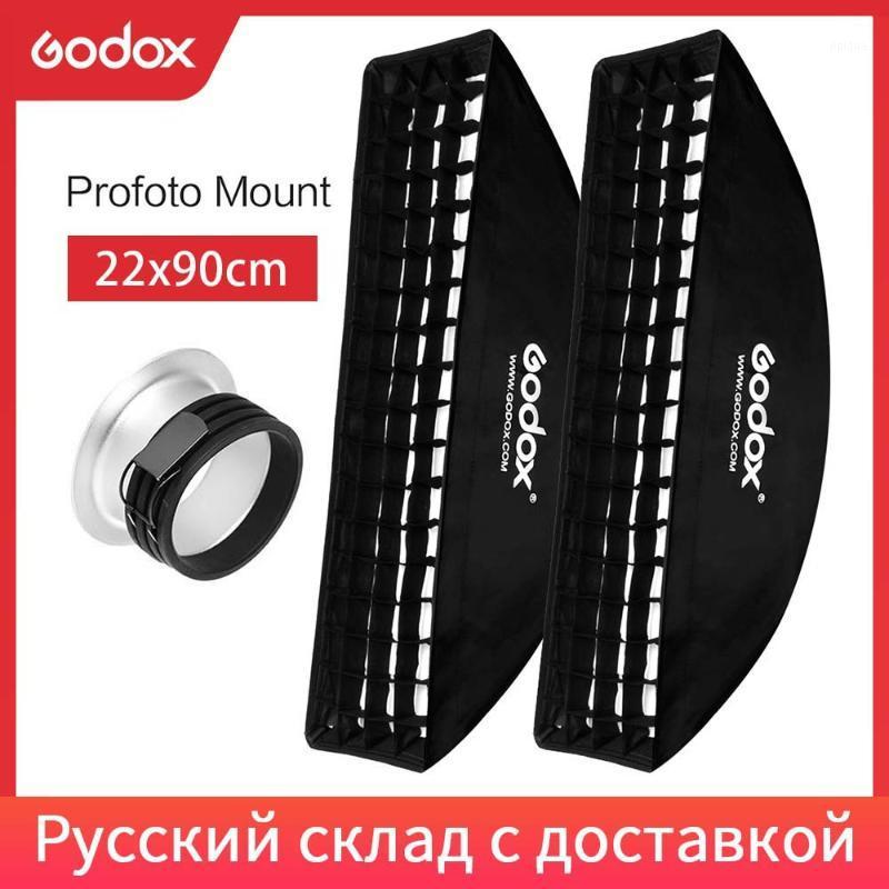

2PCS Godox 9"x 35" 22x90cm Honeycomb Grid Softbox for Photo Strobe Studio Flash Profoto Mount Softbox1