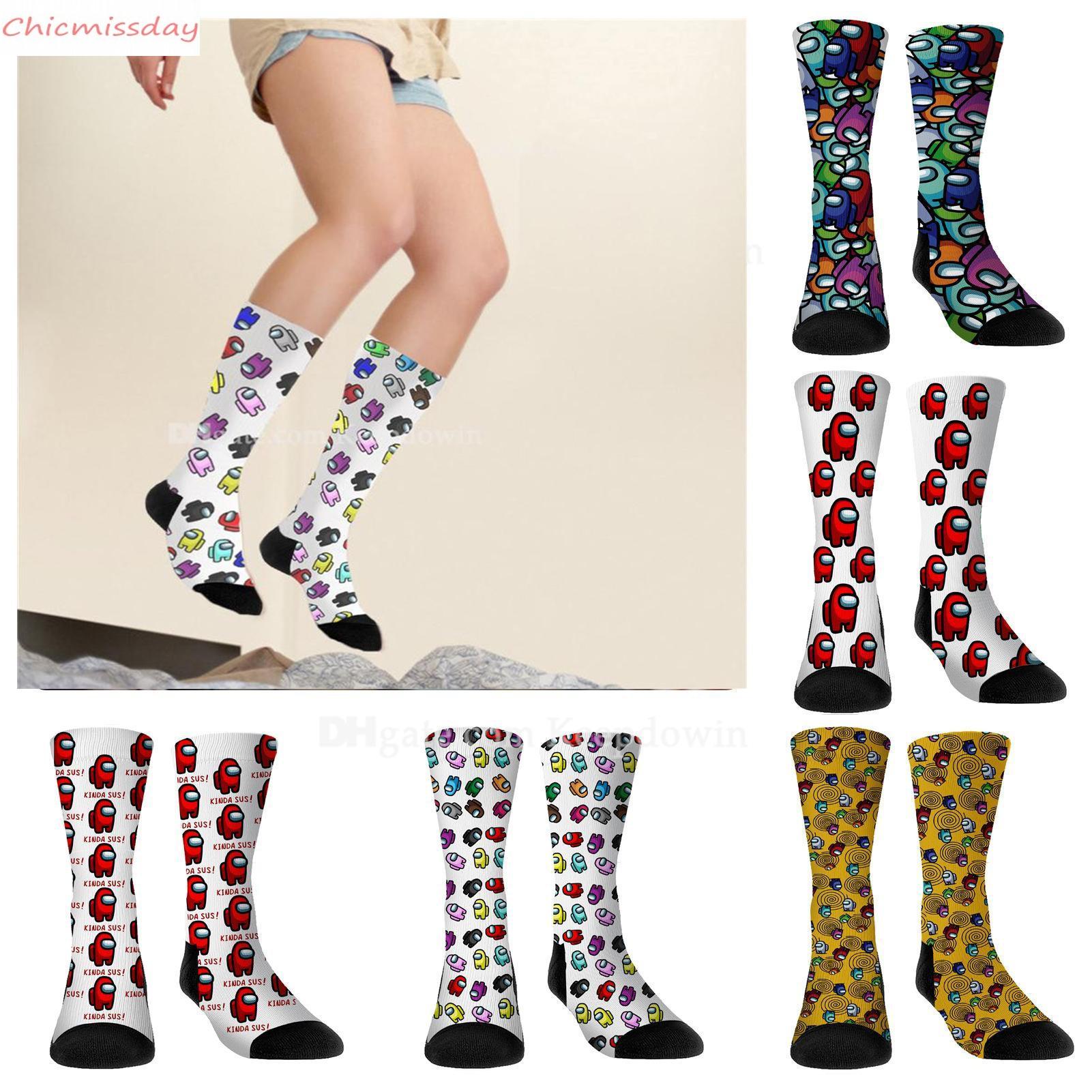 

Among us Game Socks Custom Cartoon Pattern Winter Anime Figure Adult Keep Warm Sock Cosplay Children's Toys Christmas goods Gift, Multi