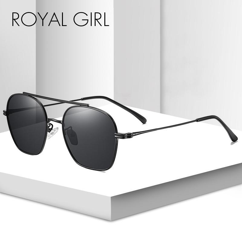 

ROYAL GIRL 2020 Mens Polarized Sunglasses for Sports Outdoor Driving Sunglasses Fashion Metal Frame Sun Glasses ss1581