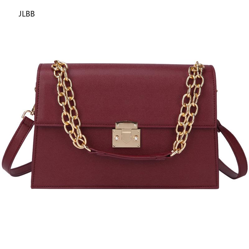 

Luxury Handbags Women Bags Designer Retro Chain Crossbody Bag Ladies PU Leather Fashion Flap Clutch Purses Large Shoulder Bags, Black