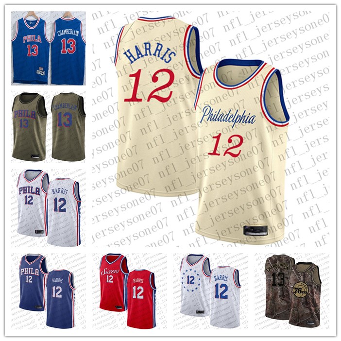 

Men womens youth philadelphia 76 ers 12 Tobias Harris 13 Wilt Chamberlain Blue red Basketball Swingman Icon Edition Jersey, Black