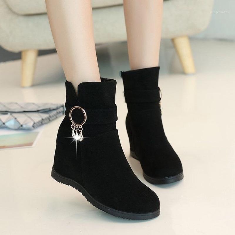 

Snow Boots Plush Warm Ankle Boots for Women Winter Waterproof Women Female Winter Shoes Zip Booties Free Shipping1, Black