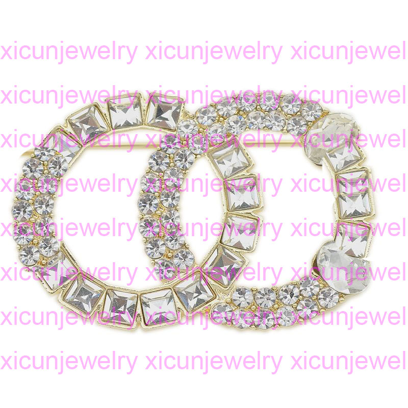 

New arrival Brooches Luxury Crystal Designer Brooch Pins Alloy Brooch Clothing Letter Brooches Women Fashion Jewelry Best Quality, Gray