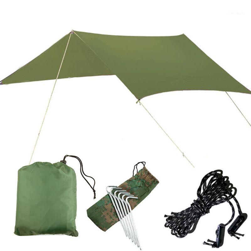 

Outdoor Oversized Canopy Sunshade Beach Camping Tent Waterproof Cloth Moisture-proof Pad Triangle Canopy Waterproof Sun Shelter1