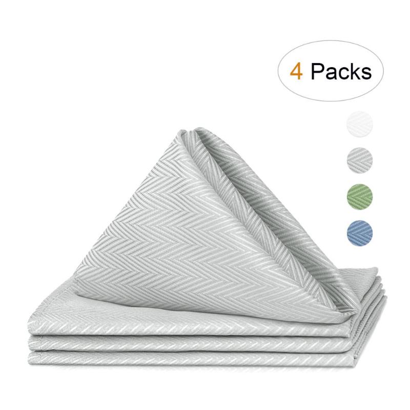 

VCVCOO 4 Pcs/lot Fabric Napkins Poly Cloth Table Dinner Napkins 43*43CM Kitchen Wedding Party