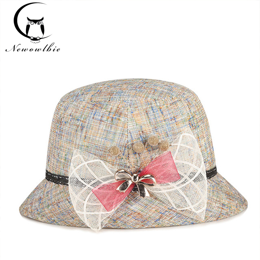 

Ladies Hat summer new linen outdoor fashion sunshade hat sun middle aged and old mother's hats sombreros mujer verano