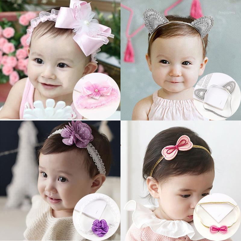 

6-24 months Old Kids Girl Hair Accessories Hair Decor Cute Headbands Flower Safety1, 29