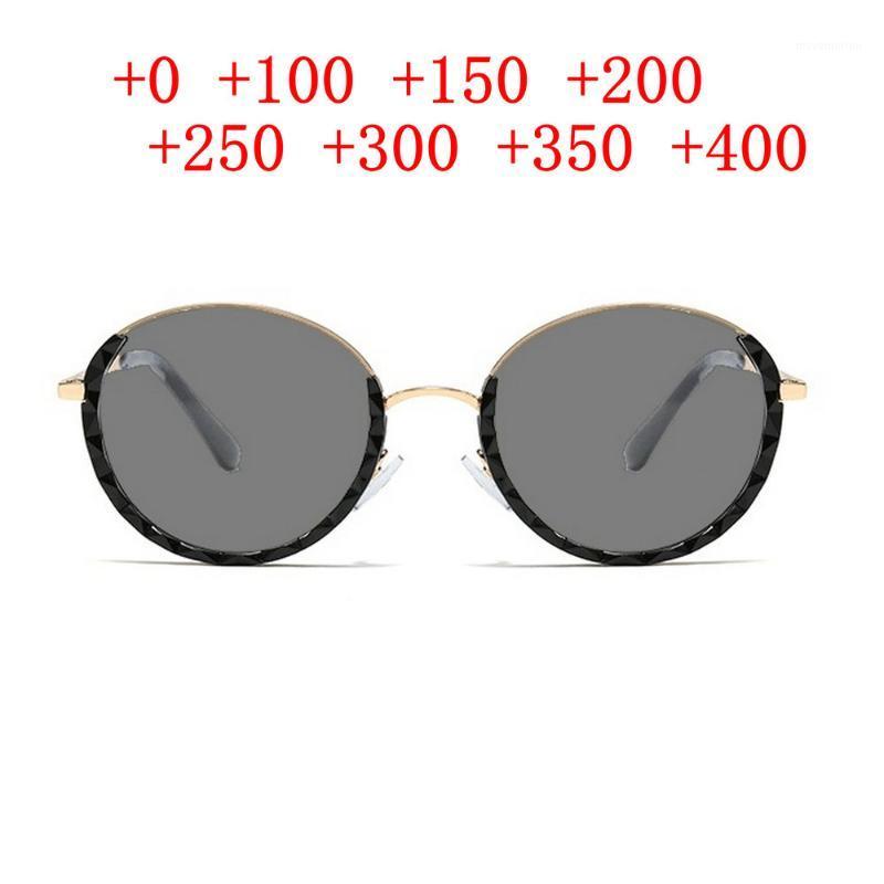 

2020 New Design Photochromic Reading Glasses Men Women round Presbyopia Eyeglasses with Diopter +0.5 0.75 1.75 NX1