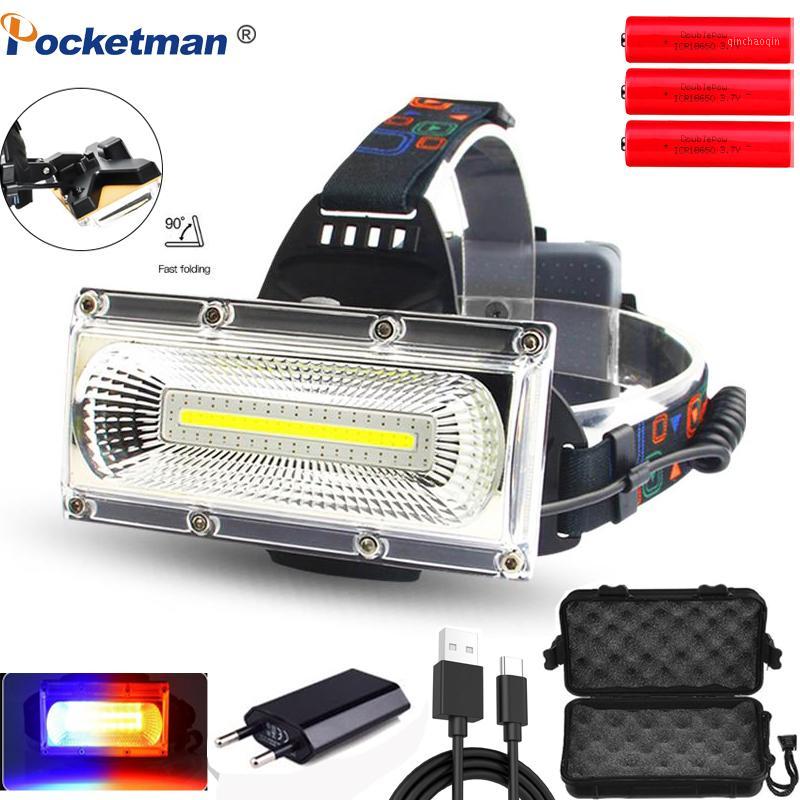 

Free shiping Headlamp led Repair Light 90 degrees adjustable 3 mode Head Lamp USB charging Headlight by 3*18650 Battery repairig1
