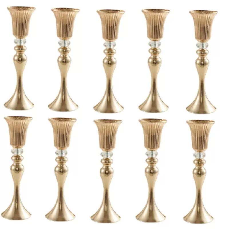 

Vases 10Pcs/Lot Flower Floor Metal Plant Dried Floral Holder Pots Road Lead Home Wedding Corridor Decoration
