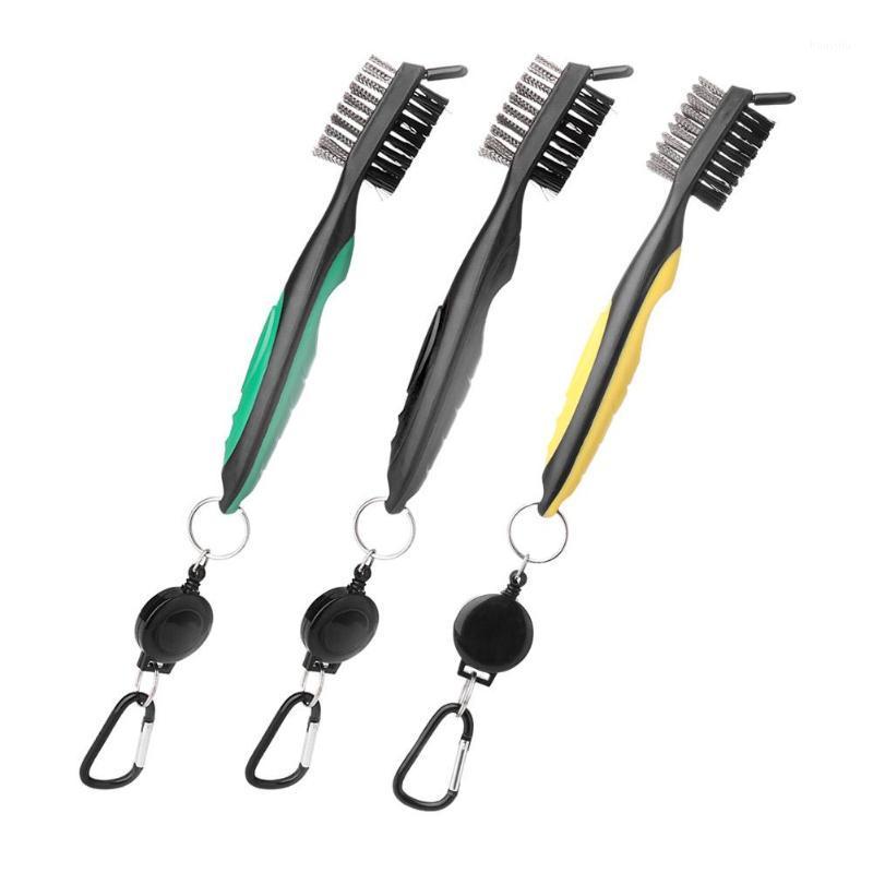 

Golf Club Brush 2 Side Golf Putter Wedge Ball Groove Cleaning Kit w/Keyring1