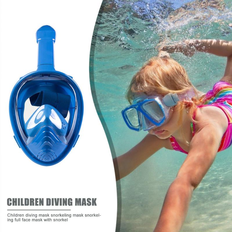 

Children Snorkel Diving Mask for kids Swimming Training Full Face Mask Scuba Equipment Underwater Full Face Snorkel Scuba