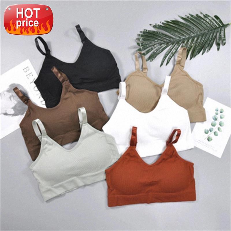 

Women Sports Bra Underwear Gym Tops Quick Dry Solid Yoga Bra For Fiteness Running Sportswear Free Size Pad Ladies Sexy #ZN6X, White