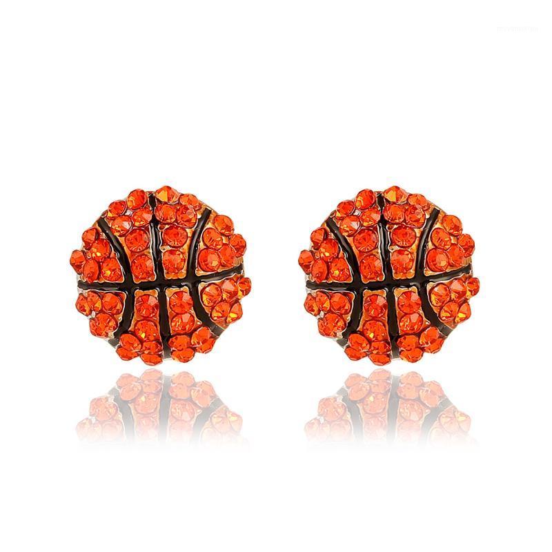 

2020 New Crystal Sports Style Earrings Girl Cute Rhinestone Rugby Basketball Baseball Football Gym Earrings Sport Jewelry1
