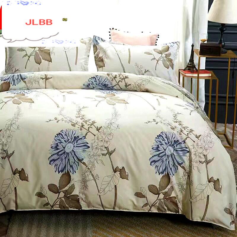 

2021 Color 4 Pcs Bedding Set Flower Duvet Cover Soft And Warm Quilt Cover Set Home Textile Bedroom Home Pillowcase, 2 pcs pillowcase