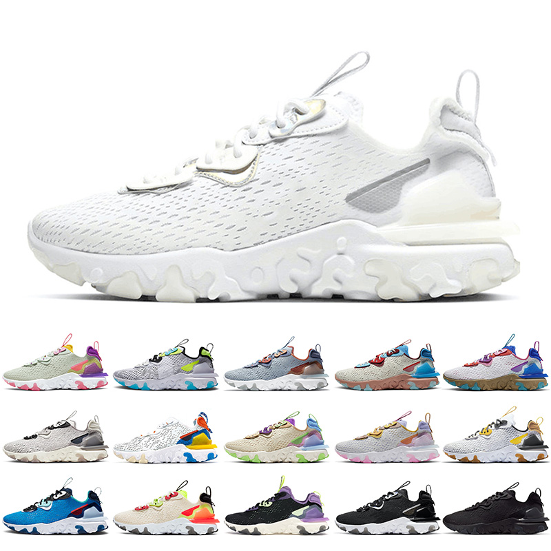 

2020 Hot Selling Triple White Epic React Vision Women Mens Running Shoes React Element 55 Schematic Black Iridescent mens Trainers Sneakers, #14 vision worldwide pack white 36-45