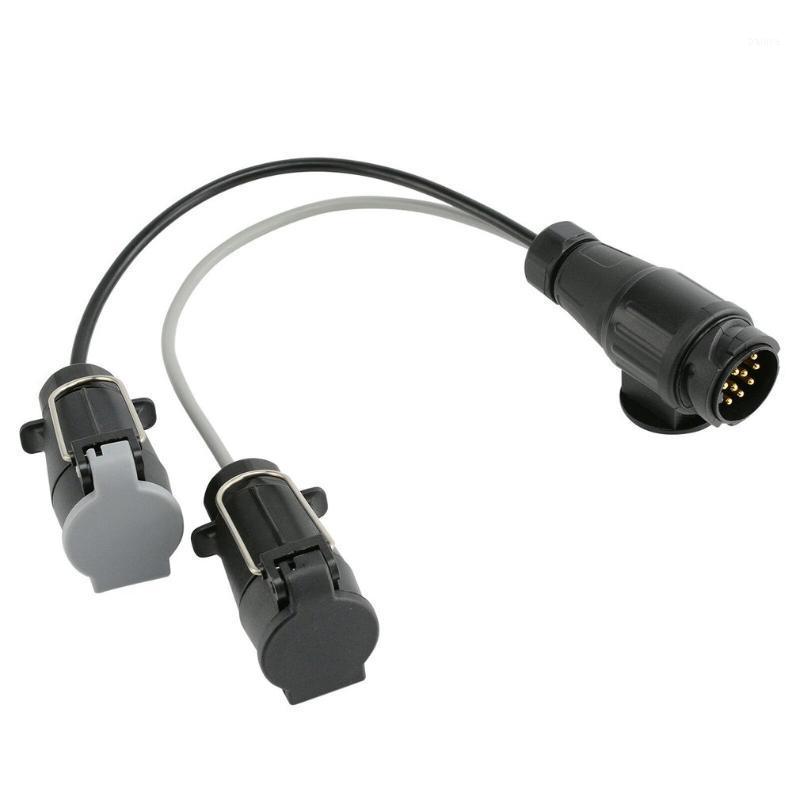 

13 Pin to 7 Pin Adaptor Trailer Extension Lead Caravan Towing Socket Plug Board Connectors Car Accessories1