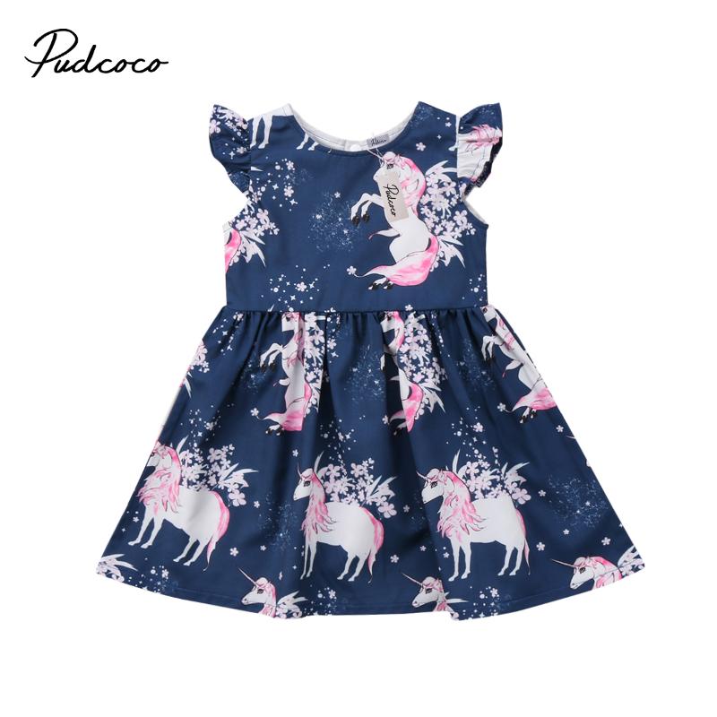 

Girl's Dresses 2022 Brand Infant Toddler Child Kids Girls Floral Horse Printed Casual Clothing Costume Sleeveless Sundress 1-6T, Red;yellow