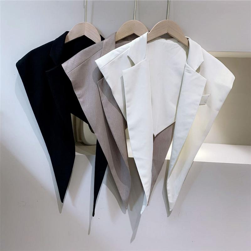 

Scarves Triangle Collar Shawl For Women Spring And Autumn Summer All-Matching Outerwear Decorative Fashion Loose Small Waistcoat