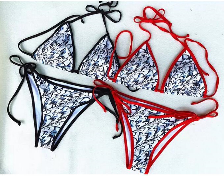 

Womens Bikinis Fashion Girls Swimsuits Push up Swimwears Halter Low Waist Bandage Three-point Swimsuit Sexy Backless Bikini Set