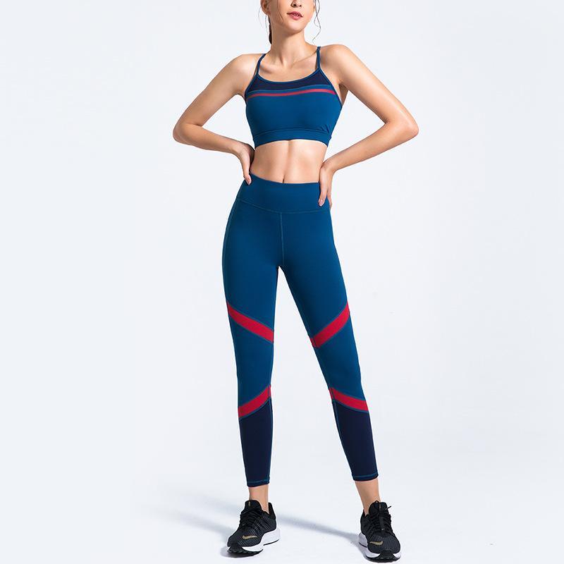 

Womens sports sweater 2 piece set women active wear gym clothing ropa deportiva mujer gym High quality fitness womens clothing1