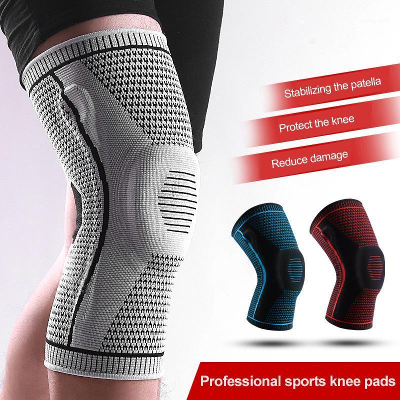 

Cycling Knee Pads Outdoor Compression Sports Silicone Spring Breathable Knee Support Mountaineering Fitness Running Basketball1, 01