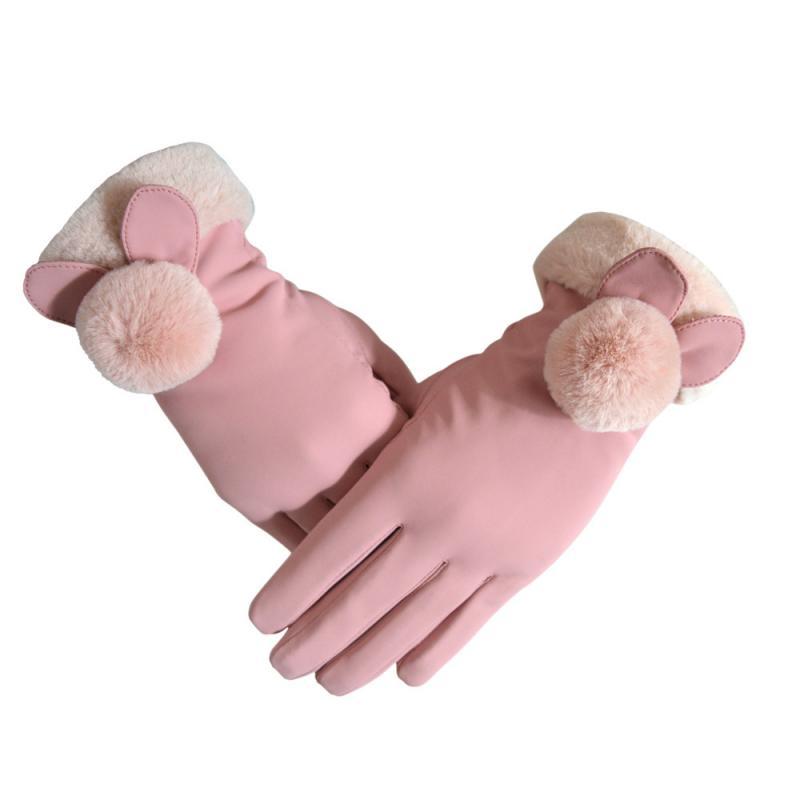 

Five Fingers Gloves Winter Women Warm Touch Screen Play Phone Sport Skiing