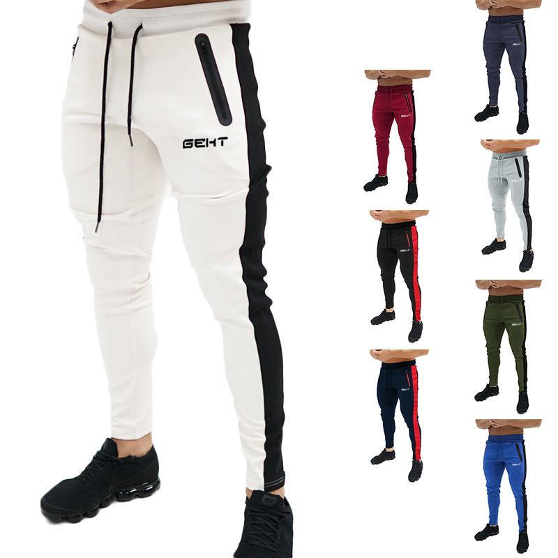

Men Sweatpants Fitness Bodybuilding Men Pants Casual Print CC19, Cc19 4