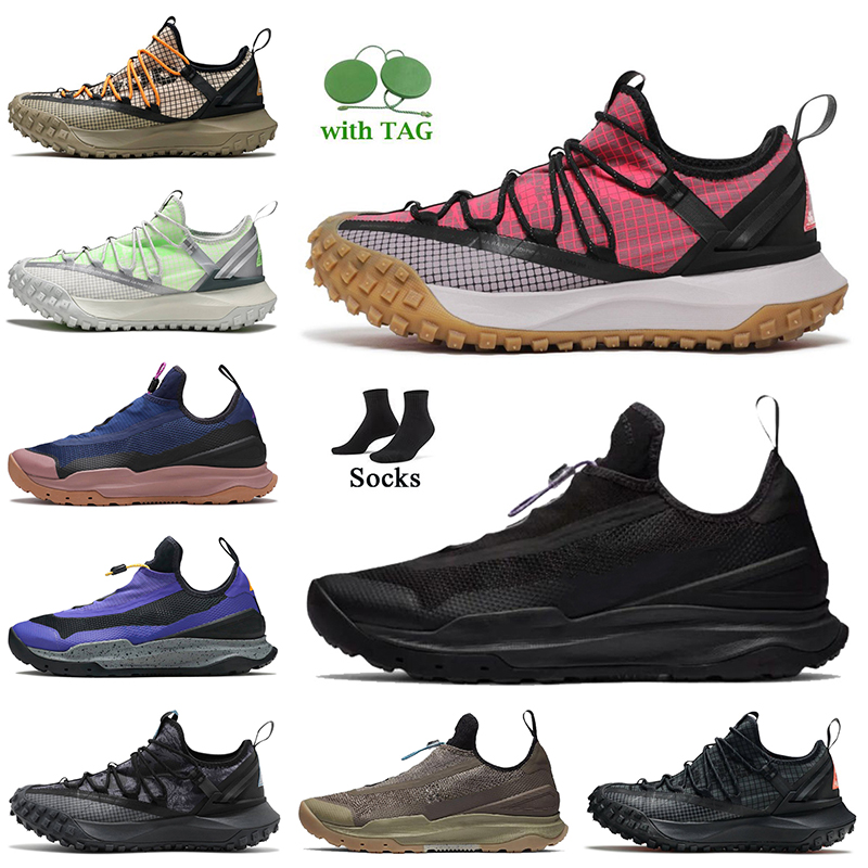 

2022 Fashion Outdoor Shoes Non-slip Mountain Sneakers ACG AO Fly Low Women Mens Black Anthracit Fossil Blue Void Green Abyss Brown Basalt Trainers Sneakers With Socks, C14 m black anthracit 36-46