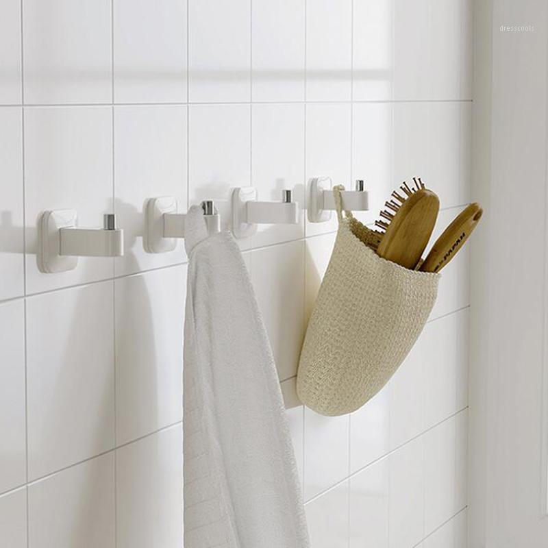 

Seamless Self Adhesive Hook Rotatable Strong Stick Hook Kitchen Wall Hanger Load Bearing 3kg Bathroom Kitchen Hooks1