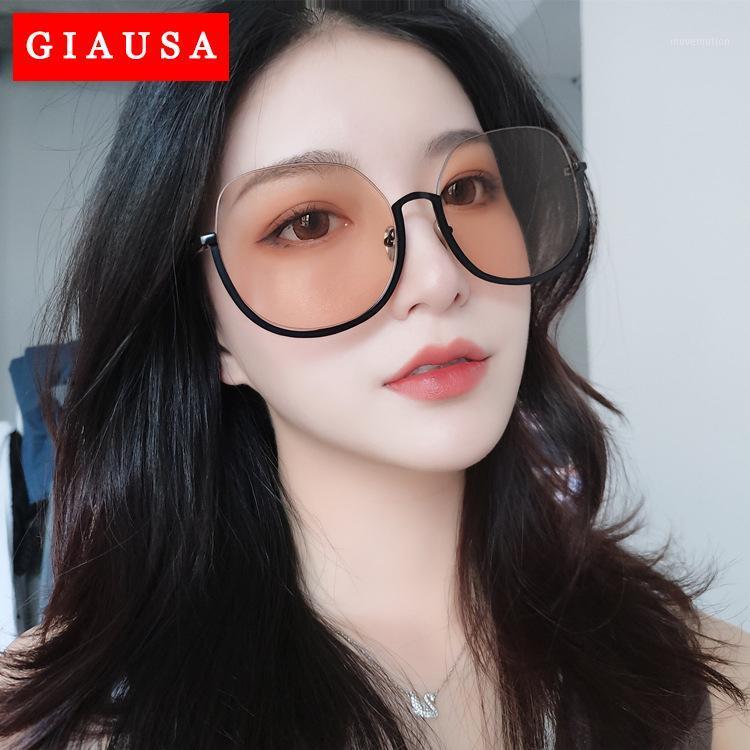 

2020 Vintage Half Frame Cat Eye Sunglasses Clear Decoration Classic Sun Glasses Designer Sexy Shadeszonnebril dames1