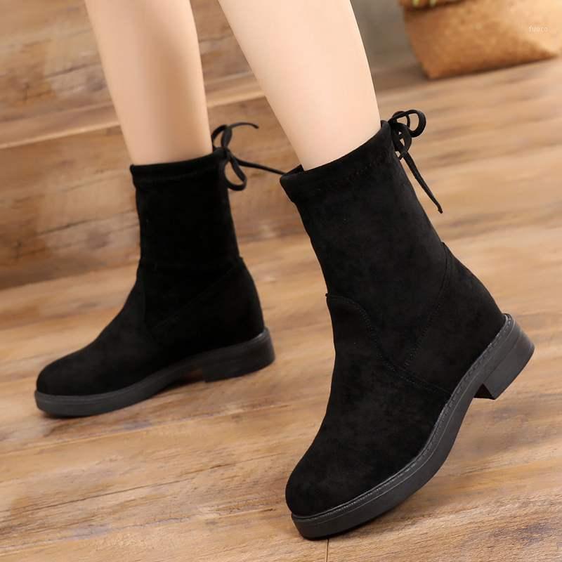 

Boots Socks Heels Winter Shoes For Women Luxury Designer Boots-Women Round Toe Stockings 2021 Black Fashion Autumn1