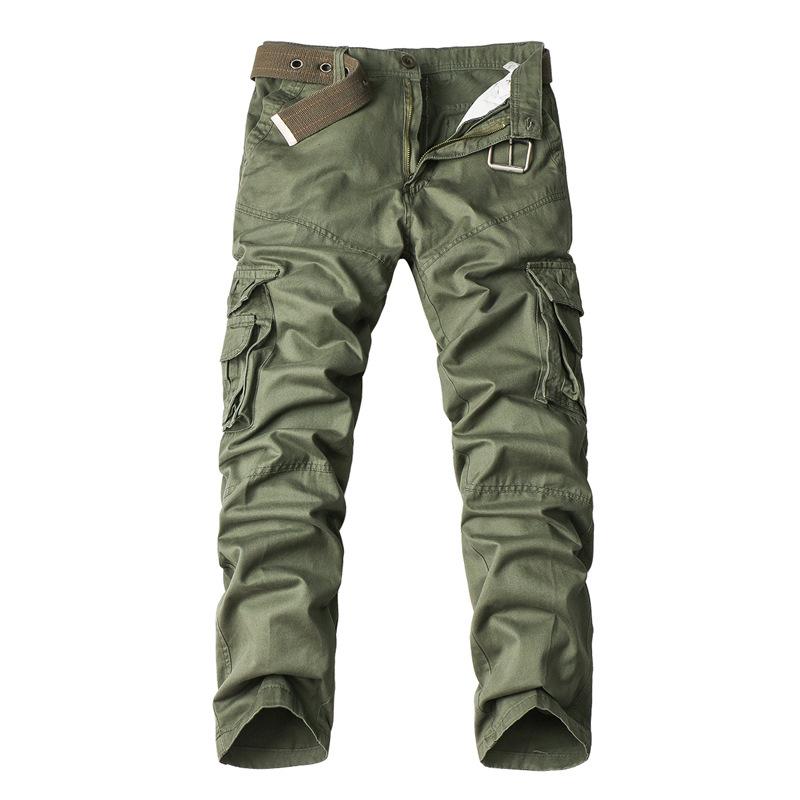 

Taoxiaolu 2021 New Mens Tactical Cargo Pants High Quality Printed Overalls Casual Army Straight Trousers Many Pocket, Beige