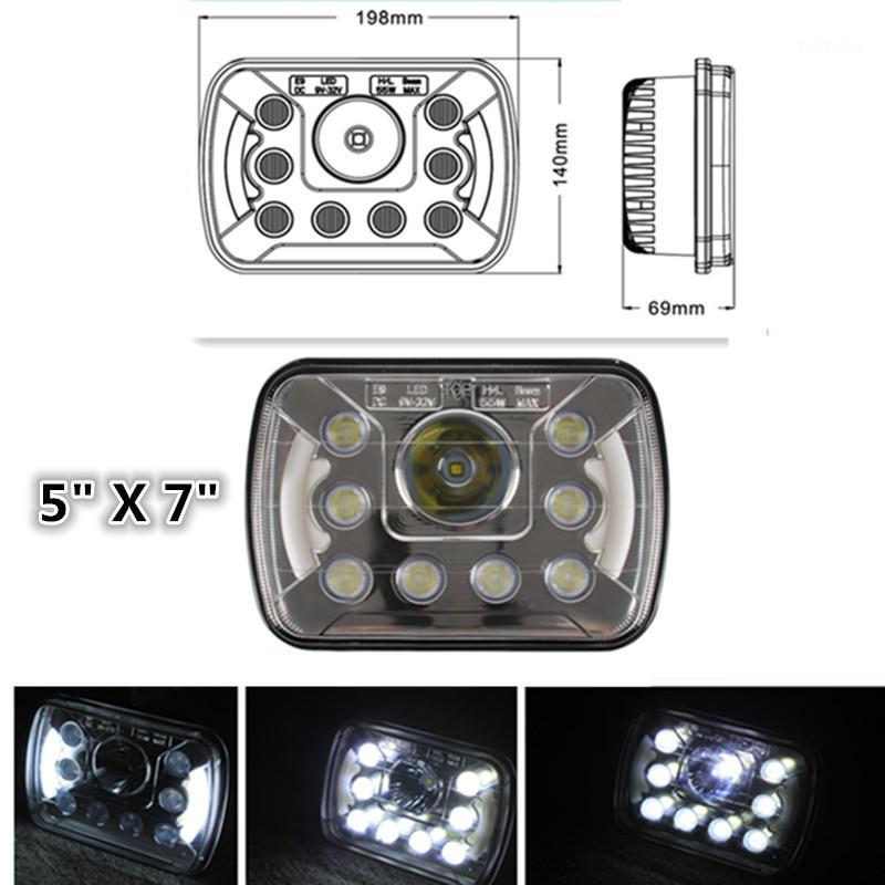 

for yj Headlights, Led Rectangular Headlights 5x7 Headlights 55w H6054 Led1