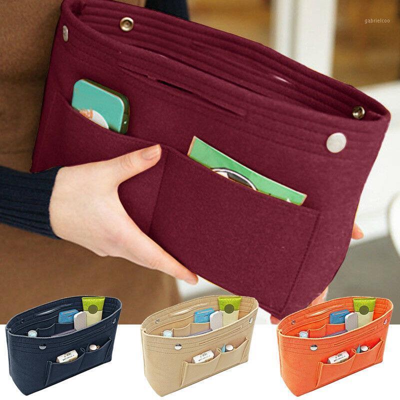 

2021 New Women Insert Handbag Organiser Purse Felt liner Organizer Bag Travel Casual Home Storage Bags1