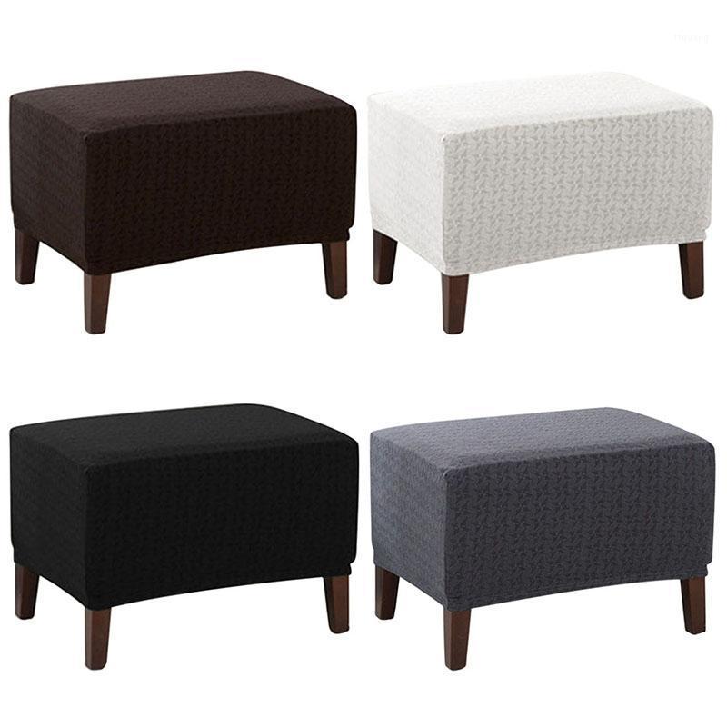 

Rectangle Ottoman Sofa Stool Cover Spandex Dust-proof Footstool Pedal Slipcovers Footrest Cover Sofa Home Furniture Case1