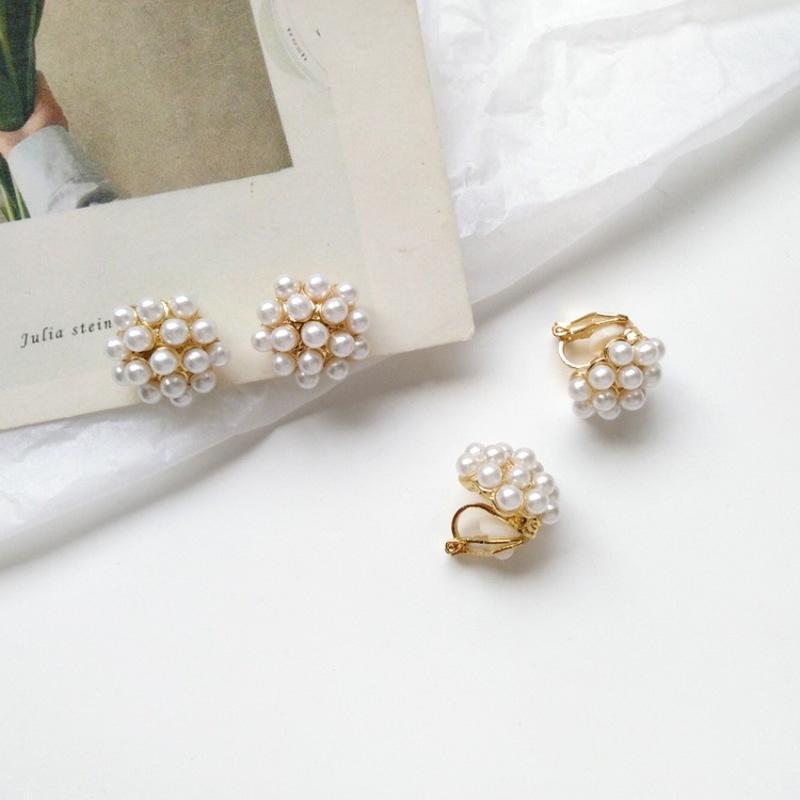 

Stud Korean Simple Temperament Imitation Pearl Small Earrings For Women Girl Fashion Beautiful Ear Clip Jewelry Accessories1