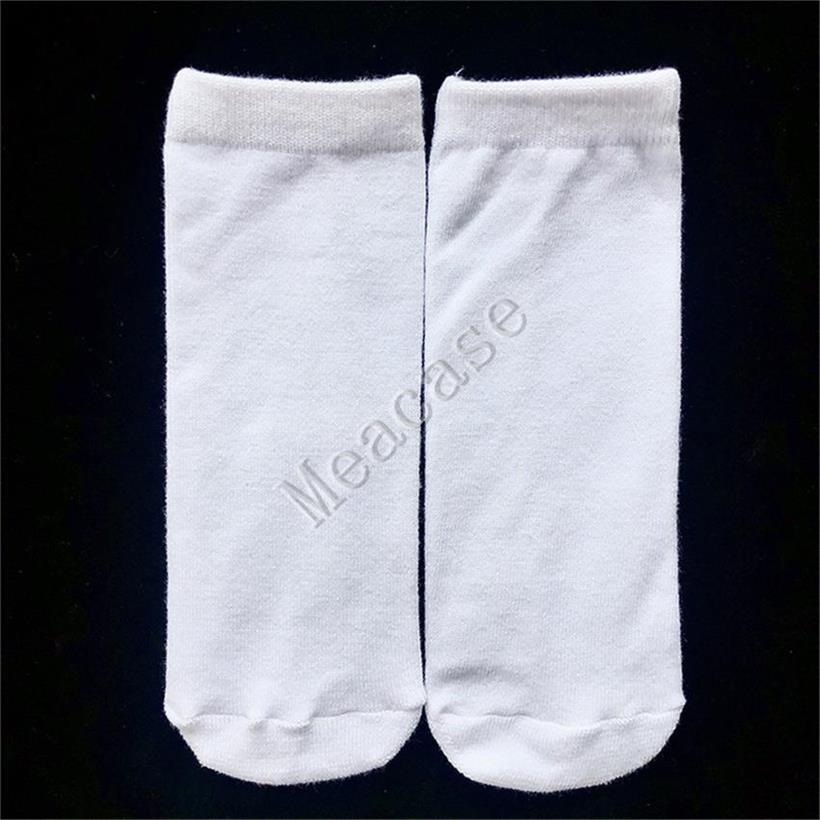 

Sublimation White Socks Thermal Transfer White Blank Double-sided Printed Stockings 15cm 20cm 24cm 30cm 40cm Unisex Sports Socks F102305