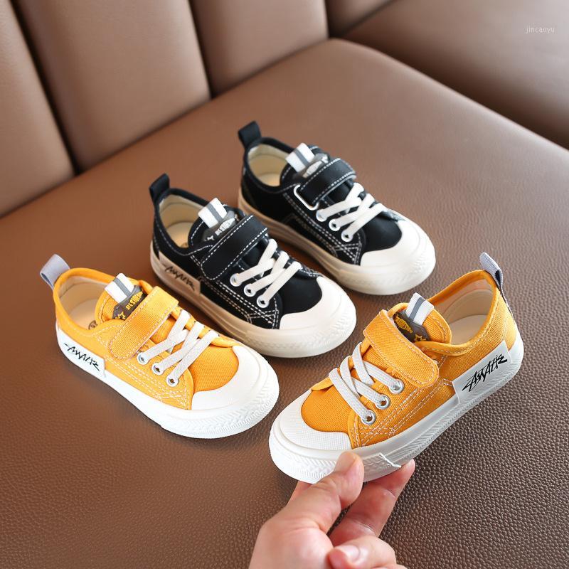 

Autumn Children's Casual Canvas Shoes Students Soft Bottom Low-top Sneakers Children's Shoes Kid Children Boys1, Black