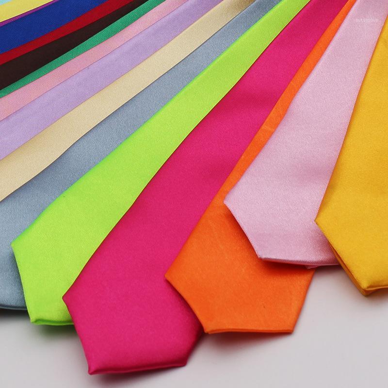 

Narrow version of pure color tie Fashion leisure simple neckties 5cm Universal tie for men and women1