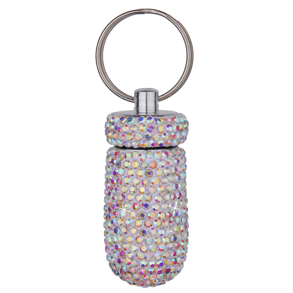 

Mini outdoor portable full diamond aluminum alloy small bottle Waterproof Seal Earplug