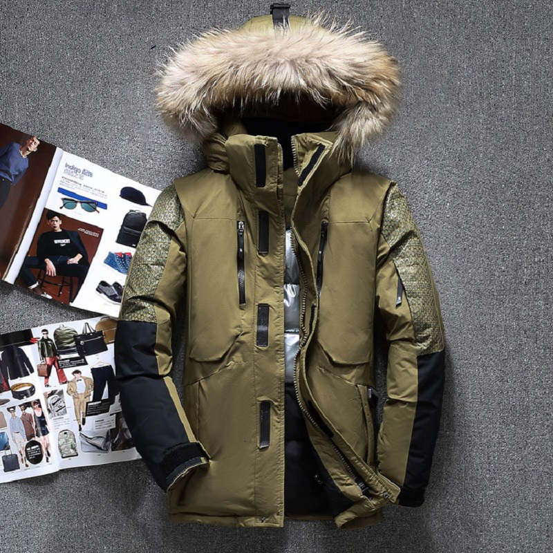 

2021 Kolmakov Hooded Hot High-quality Men Men's Winter Down 6WV5, Red.