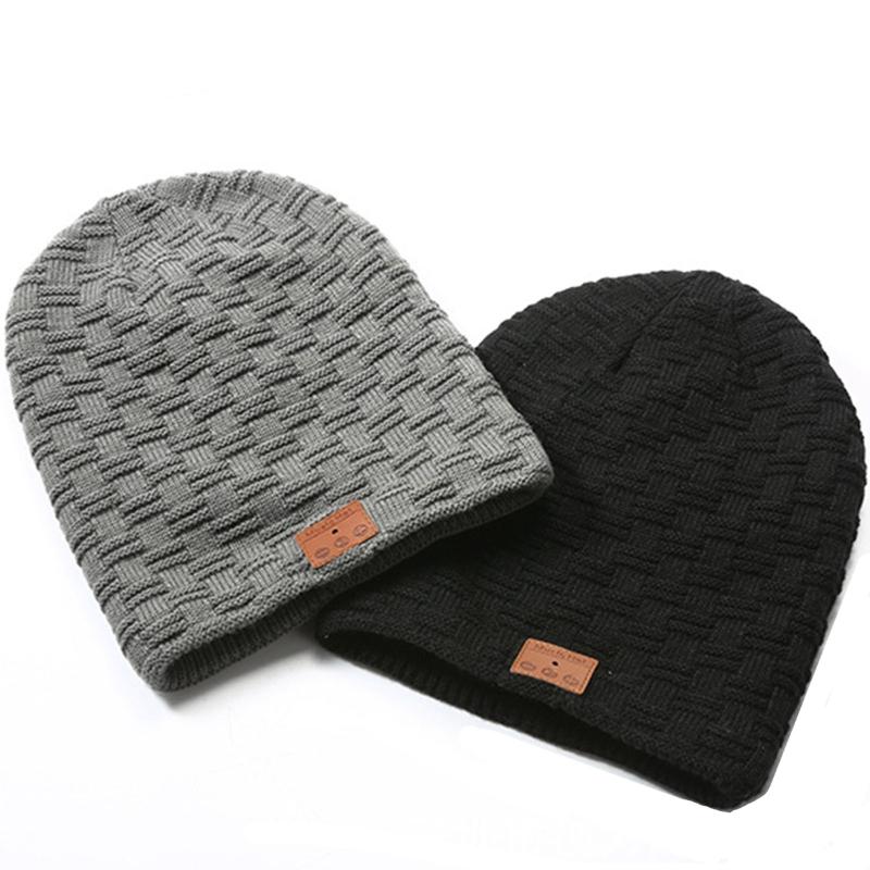 

Wireless Bluetooth Knitted Velvet Winter Warm Headset Cap Binaural Stereo Music 24BD, 9ff501759-bk