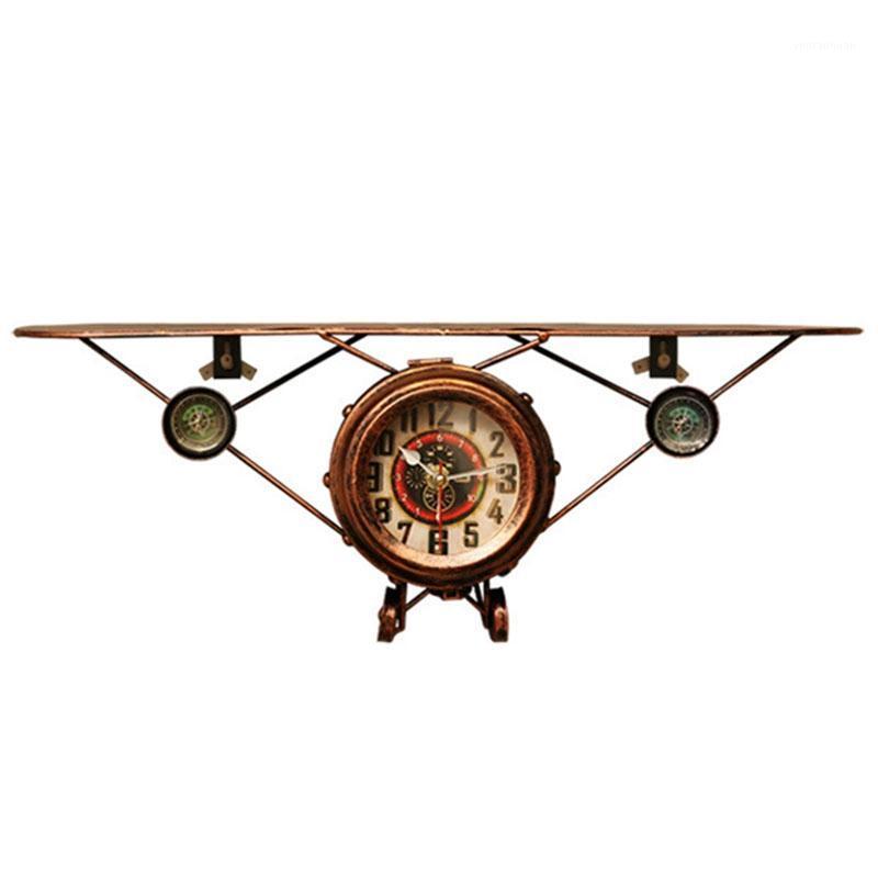 

Promotion! New Shelves Wrought Iron Aircraft Hanging Clocks to Create a Simple Retro Wrought Iron Aircraft Clocks and Racks Orna1