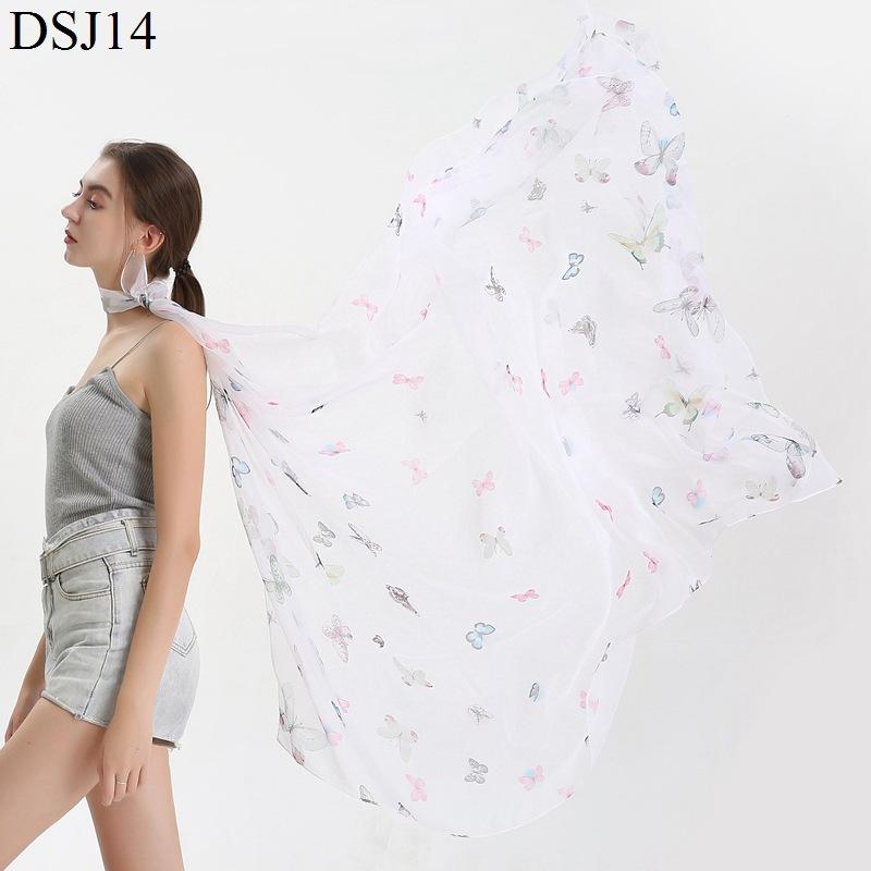 

Scarves Of The Spring And Summer Sun Beach Towel Women Indecision Chimes Yarn Size Butterfly Printed Scarf