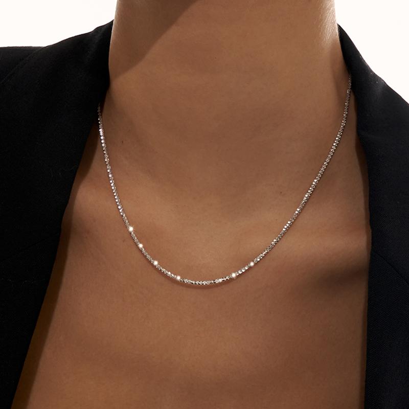 

Chokers LOVOACC Minimalist Gold Color Bling Glossy Chains Necklaces Statement Necklace For Women Wedding Party Jewellery