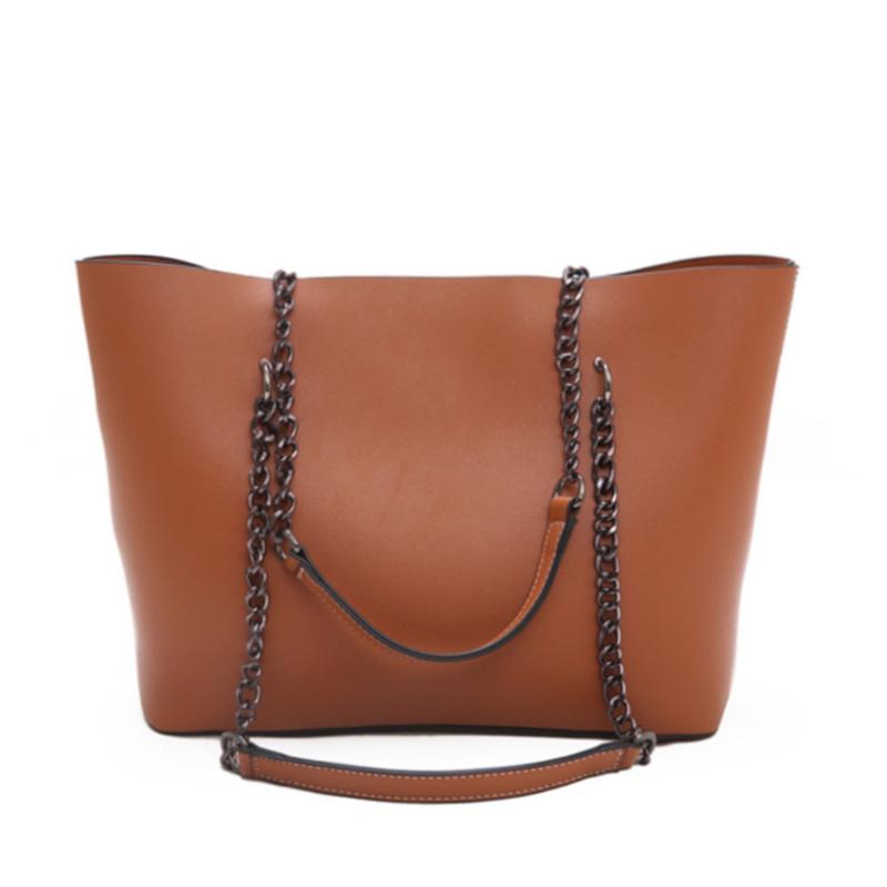 

Pu Leather Shoulder Bags For Women 2021 Chain High Capacity Handbags Travel Luxury Hand Bag Female Large Luxury Crossbody Bag, Black