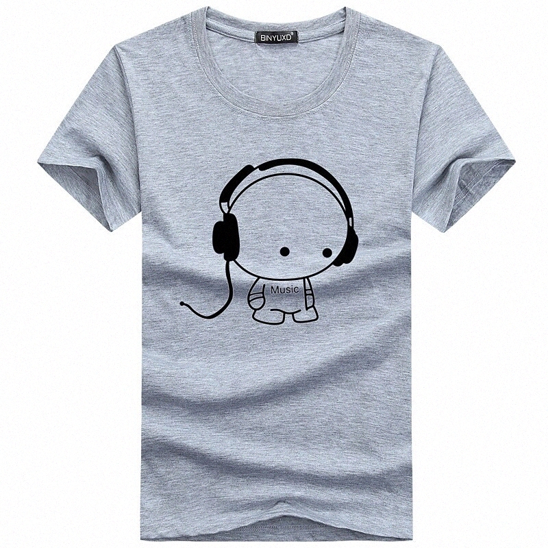 T-shirt Homme chemise graphique col rond imprimé quotidien à manches courtes à manches courtes tops coton bleu bleu blanc noir / été g9fe #