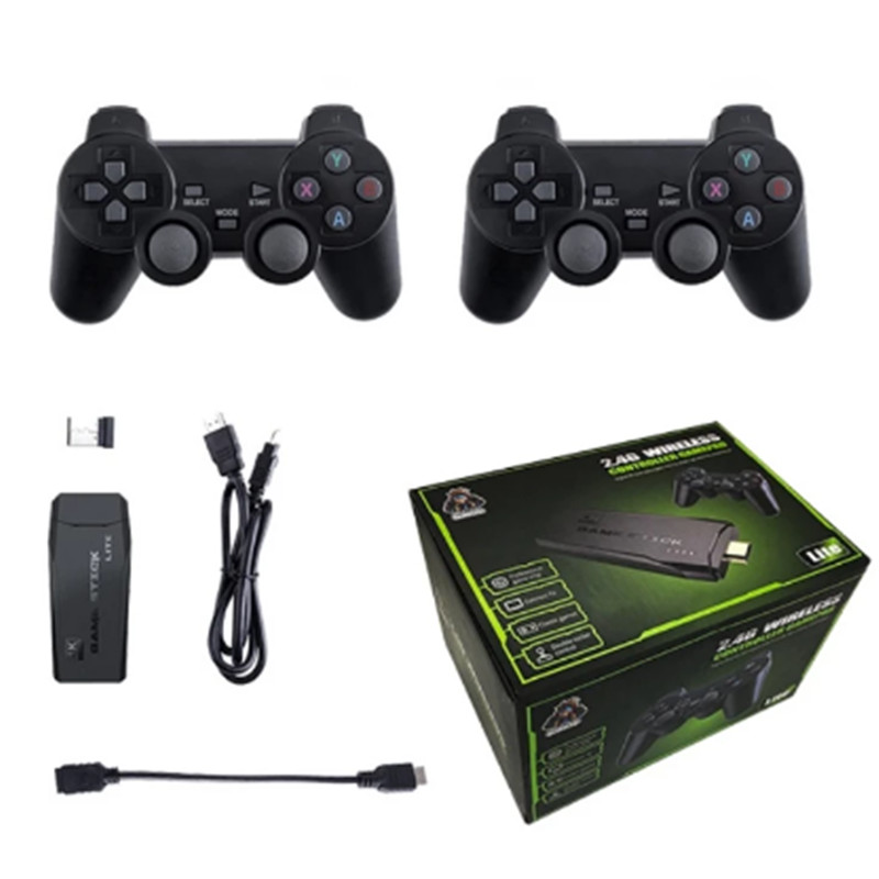 

4K Games M8 USB 2.4G Wireless Console Nostalgic host 3500+ 10000+ Classic Stick Lite 8 Bit Mini Retro Controller compatible Dual Gamepad